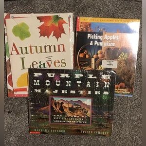 Scholastic Books about Fall, the USA, Magic School Bus and Bob the Builder